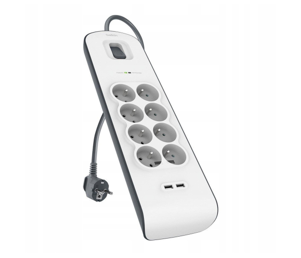 Belkin Listwa zasilająca przeciwprzepięciowa 900J, 8 gniazd, - 1330481 - zdjęcie 2